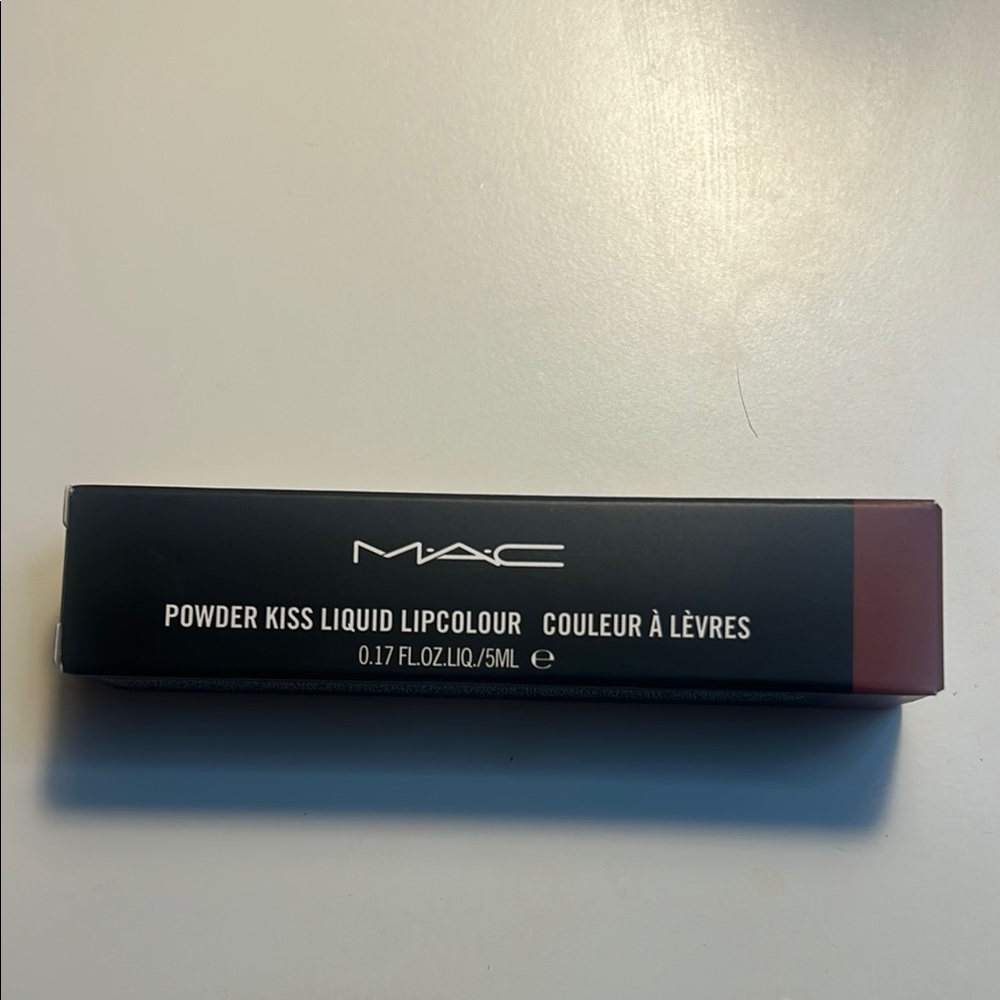 MAC Powder Kiss Liquid Lipcolour in over the taupe